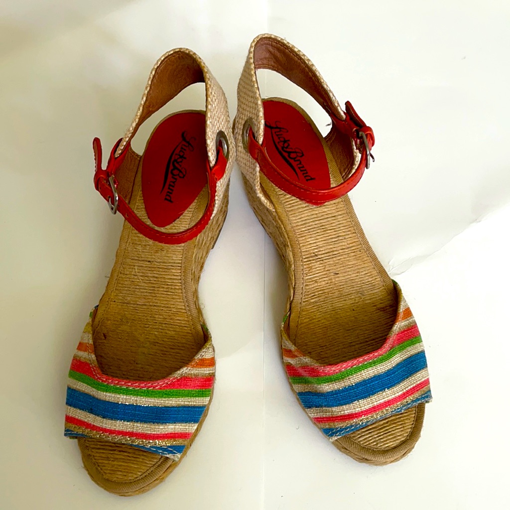 Lucky Brand Kyndra Open Toe Striped Espadr